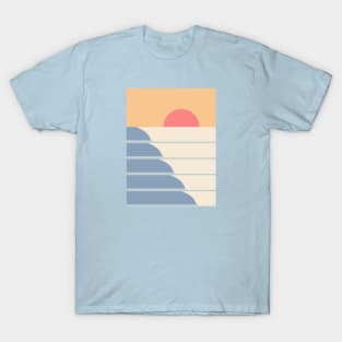 Retro Sunset Waves T-Shirt